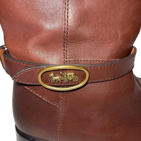 Coach Ruby Horse and Carriage Boot with Extended Calf Woman Size 6 - Picture 7 of 12